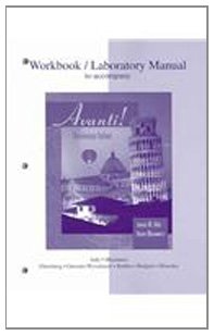 Workbook/Laboratory Manual t/a Avanti   2007 9780073212074 Front Cover