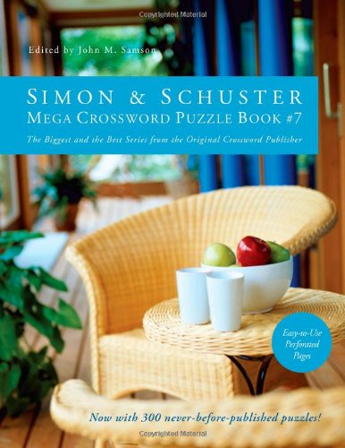 Simon and Schuster Mega Crossword Puzzle Book #7  N/A 9781439158074 Front Cover