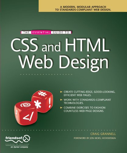 Essential Guide to CSS and HTML Web Design   2007 9781590599075 Front Cover