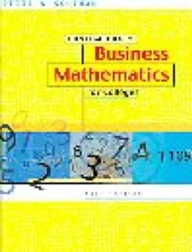Contemporary Business Mathematics for Colleges 13th 2003 9780324301076 Front Cover