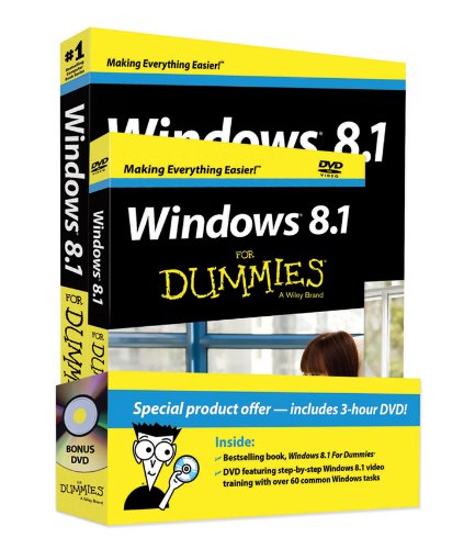Windows 8. 1 for Dummies Book + DVD Bundle   2013 9781118821077 Front Cover