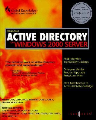 Managing Active Directory for Windows 2000 Server   2000 9781928994077 Front Cover