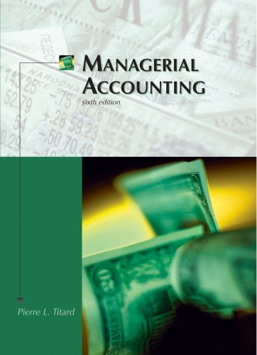 Managerial Accounting  6th 2004 9780759314078 Front Cover
