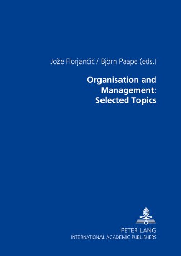 Organisation and Management: Selected Topics   2003 9783631504079 Front Cover