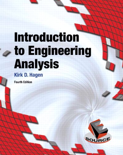 Introduction to Engineering Analysis  4th 2014 9780133485080 Front Cover