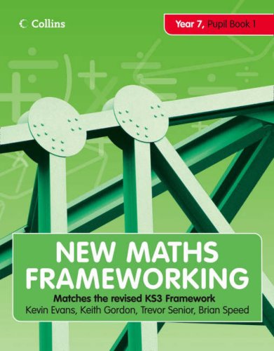 New Maths Frameworking - Year 7  2nd 2008 (Student Manual, Study Guide, etc.) 9780007266081 Front Cover