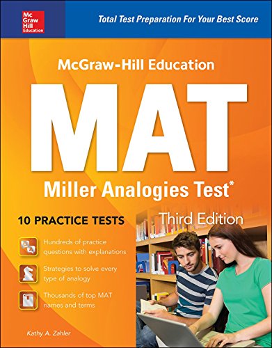 McGraw-Hill Education MAT Miller Analogies Test, Third Edition  3rd 2017 9781259837081 Front Cover