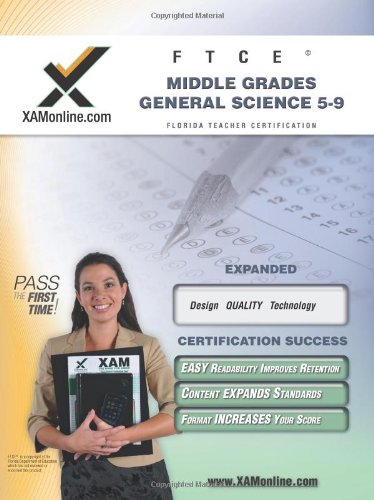 FTCE Middle Grades General Science 5-9 Teacher Certification Test Prep Study Guide  N/A 9781607870081 Front Cover