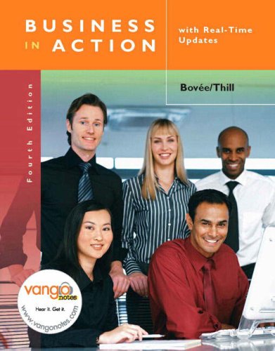 Business in Action with Real Time Updates  4th 2008 9780136154082 Front Cover