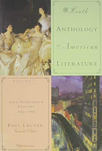 Anthology of American Literature Volume C Plus Whitman Dickins Supplement 5th 2006 9780618751082 Front Cover