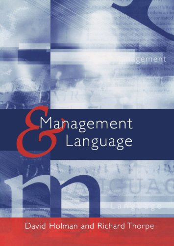 Management and Language The Manager As a Practical Author  2002 9780761969082 Front Cover