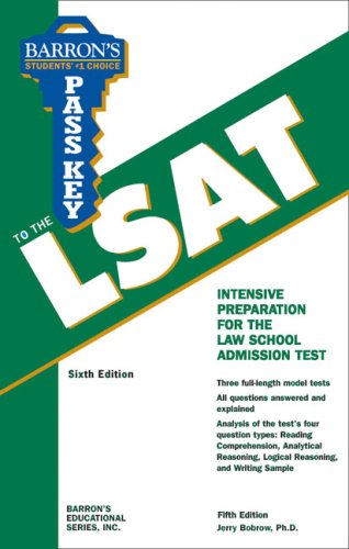 Barron's Pass Key to the LSAT  6th 2007 (Revised) 9780764137082 Front Cover