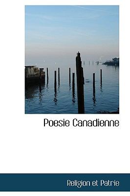 Poesie Canadienne  N/A 9781110496082 Front Cover