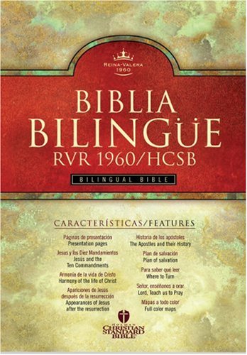 Biblia Bilingue RVR/1960/HCSB Negro Imitacion Piel N/A 9781586402082 Front Cover
