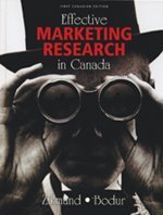 EFFECTIVE MARKETING RESEARCH I 1st 9780176252083 Front Cover