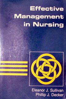 Effective Management in Nursing N/A 9780201062083 Front Cover