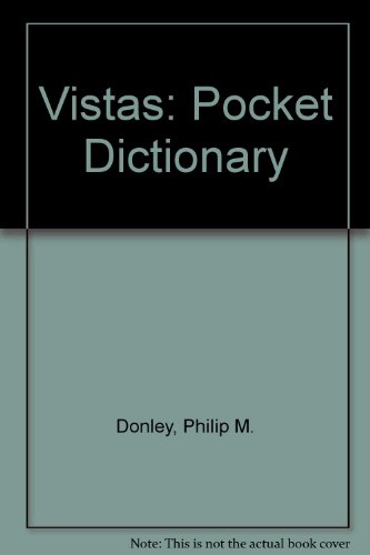 Vistas Pocket Dictionary and Language Guide  2001 9781931100083 Front Cover