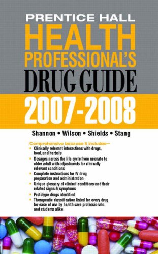 Prentice Hall Health Professional's Drug Guide   2008 9780135134085 Front Cover