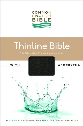 CEB Common English Thinline Bible with Apocrypha DecoTone Black   2011 9781609261085 Front Cover