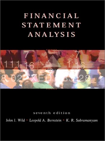 Financial Statement Analysis  7th 2001 9780072508086 Front Cover
