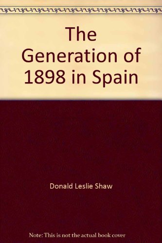 Generation of Eighteen Ninty-Eight in Spain N/A 9780064962087 Front Cover