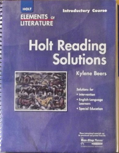 Elements of Literature : Holt Reading Solutions 5th 9780030739088 Front Cover