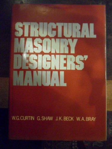 Structural Masonry Designer's Manual   1982 9780246112088 Front Cover