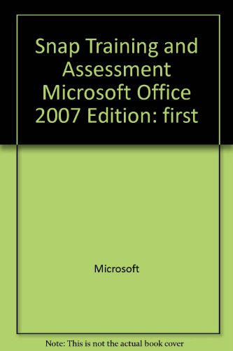 SNAP TRAINING+ASSESS.F/MS OFF.2007...   N/A 9780763835088 Front Cover