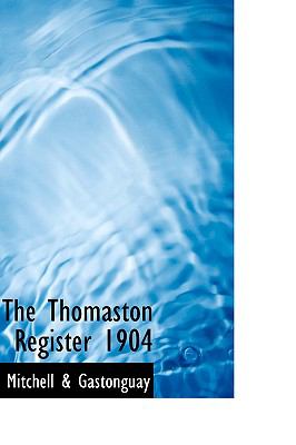 Thomaston Register 1904  N/A 9781110621088 Front Cover