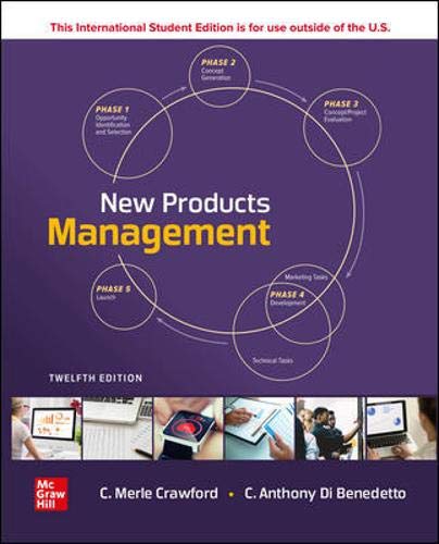 New Products Management  12th 9781260575088 Front Cover