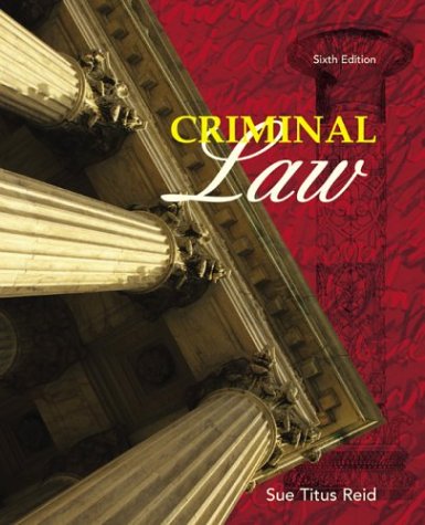 Criminal Law 6th 2004 9780072820089 Front Cover