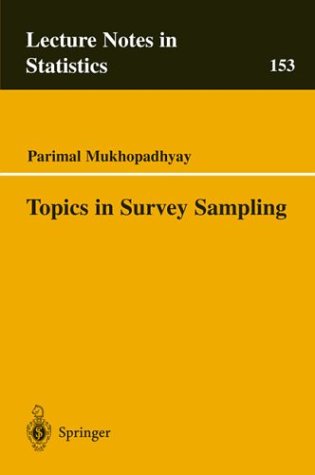 Topics in Survey Sampling   2001 9780387951089 Front Cover