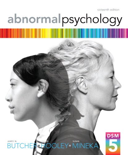 Abnormal Psychology  16th 2014 9780205965090 Front Cover