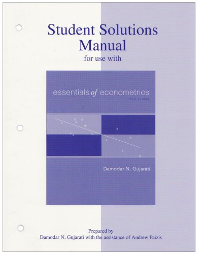 Essentials of Econometrics 3rd 2006 (Revised) 9780073042091 Front Cover