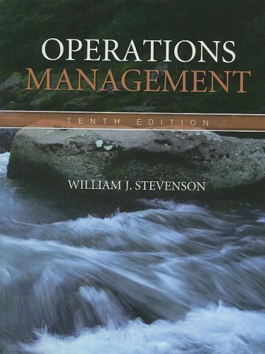 Operations Management  10th 2009 9780077284091 Front Cover