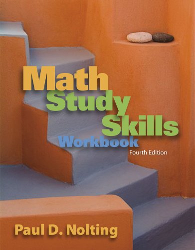 Math Study Skills Workbook  4th 2012 (Workbook) 9780840053091 Front Cover