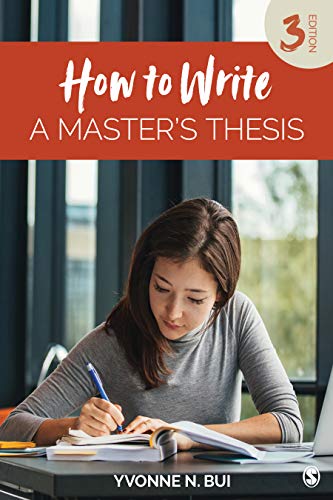 How to Write a Masterâ€²s Thesis  3rd 2020 9781506336091 Front Cover
