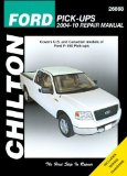 Chilton's Ford Pick-Ups 2004-12 Repair Manual   2012 9781620920091 Front Cover