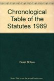 Chronological Table of the Statutes 1989 N/A 9780118403092 Front Cover
