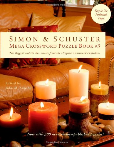 Simon and Schuster Mega Crossword Puzzle Book #3  N/A 9781416559092 Front Cover