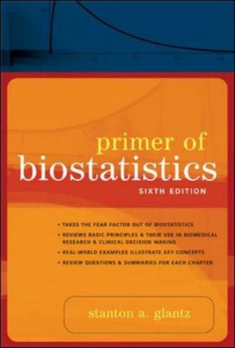 Primer of Biostatistics  6th 2005 (Revised) 9780071435093 Front Cover