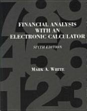 Financial Analysis with an Electronic Calculator 6th 2007 9780073217093 Front Cover
