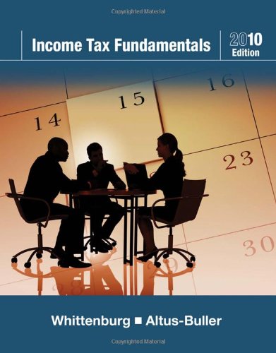 Income Tax Fundamentals 2010 (with TaxCut Tax CD-ROM)  28th 2010 9781439044094 Front Cover