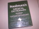Stedmans Medical Dictionary  25th 9780028974095 Front Cover
