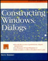 Constructing Windows Dialogs   1994 9780070530096 Front Cover