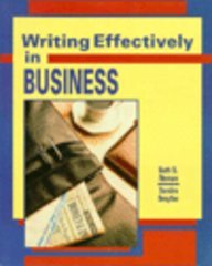 Writing Effectively in Business   1992 9780060448097 Front Cover