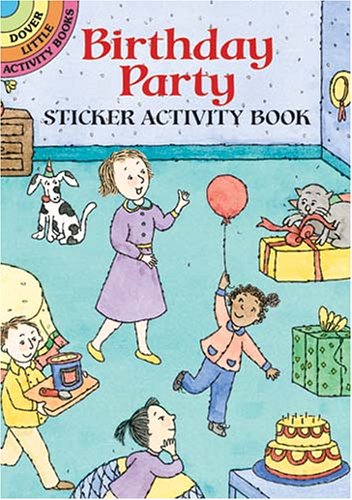 Birthday Party Sticker Actity Book  Activity Book  9780486433097 Front Cover