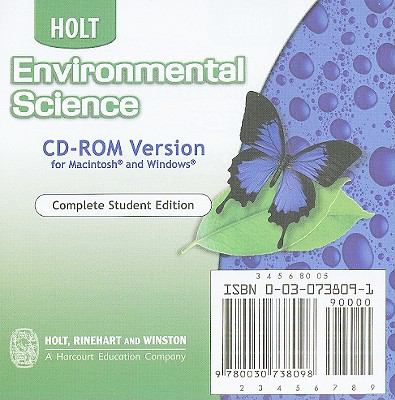 Environmental Science 4th 9780030738098 Front Cover