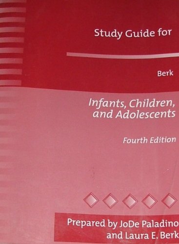 INFANTS,CHILD.,+ADOL.-STD.GDE. N/A 9780205336098 Front Cover