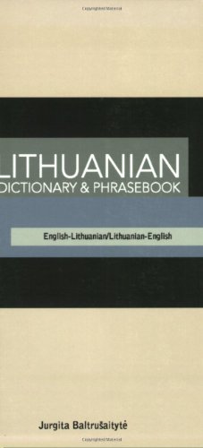 Lithuanian-English/English-Lithuanian Dictionary and Phrasebook   2004 9780781810098 Front Cover